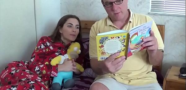  Dad Reading Fairy Tales To Slutty Daughter